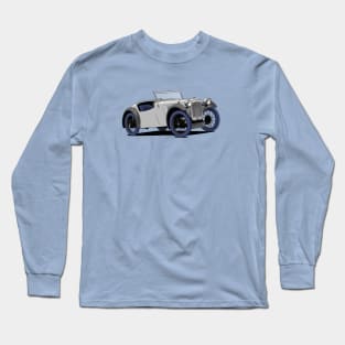 Austin 7 Car in silver/grey Long Sleeve T-Shirt